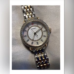 Michele Sidney Classic Two-Tone Diamond Watch ✨✨